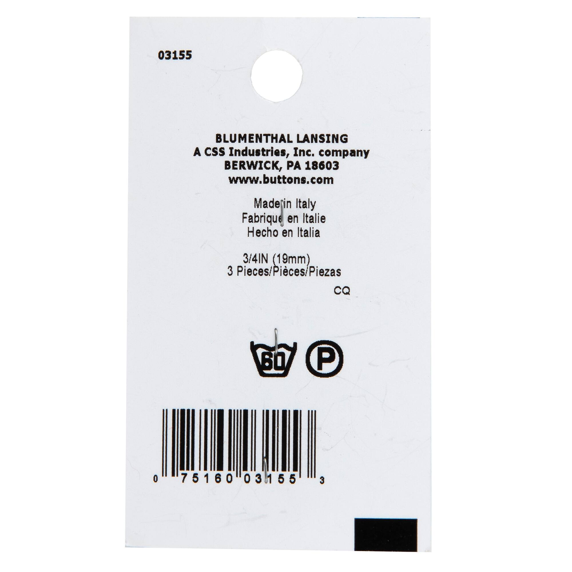 LaMode® 3/4" Beige & Swirl 4-Hole Buttons, 3ct.